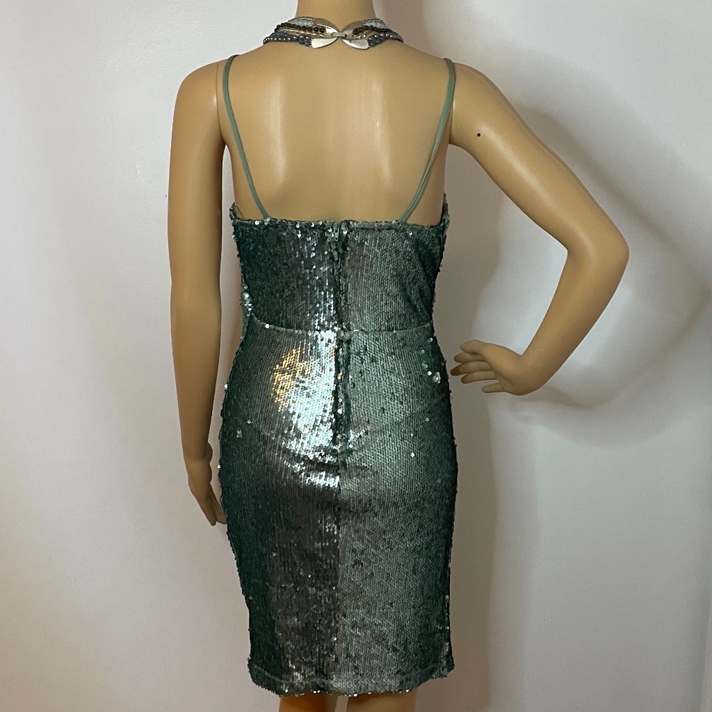💕 HOST PICK!!! Sea green mermaid sexy sequin high slit dress! - Picture 8 of 12